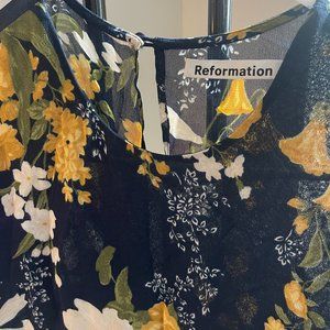 Reformation floral mini dress, size 6